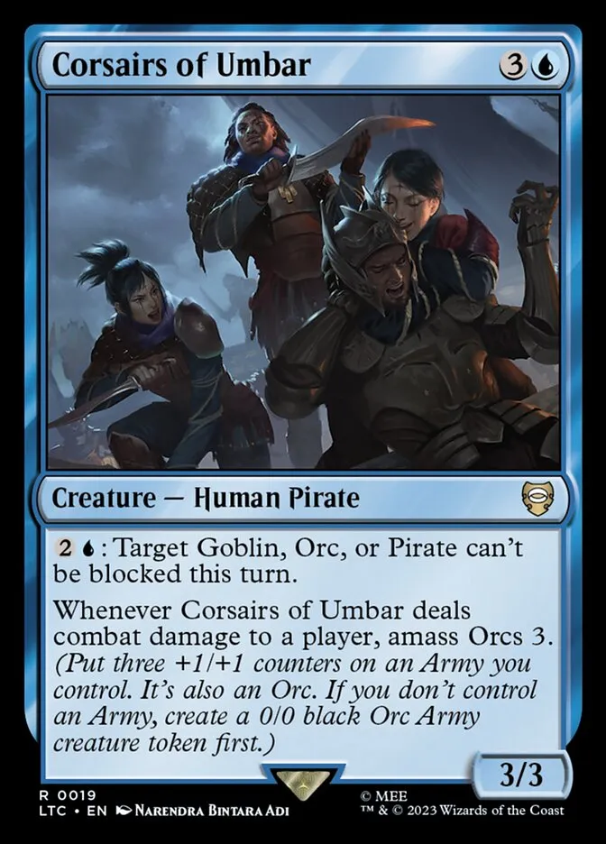 2023 Tales of Middle-earth Commander Corsairs of Umbar #19 rare card image