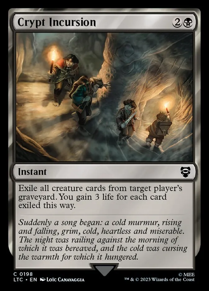 2023 Tales of Middle-earth Commander Crypt Incursion common #198 common card image
