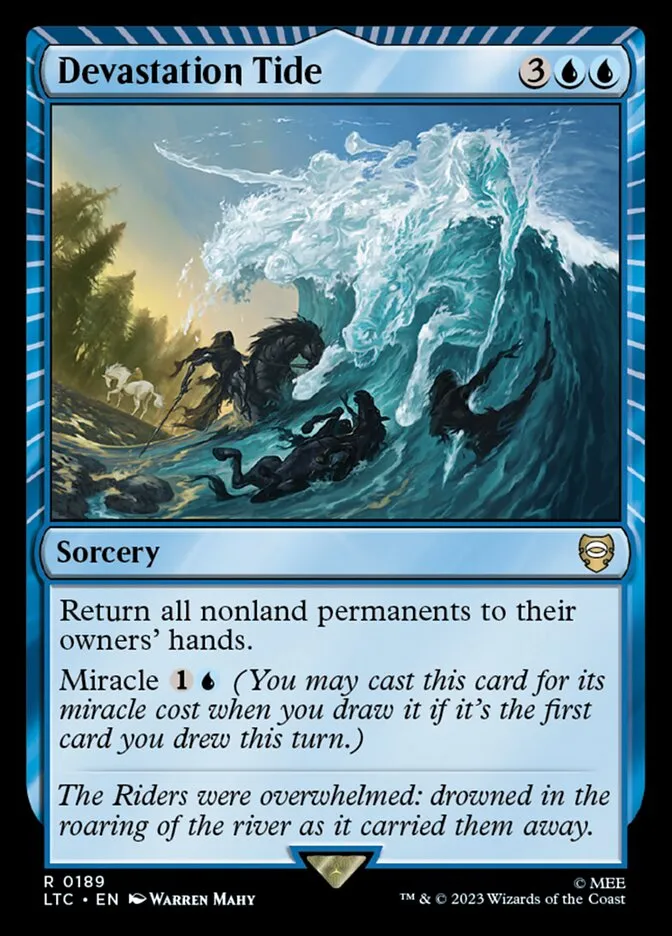 2023 Tales of Middle-earth Commander Devastation Tide #189 rare card image