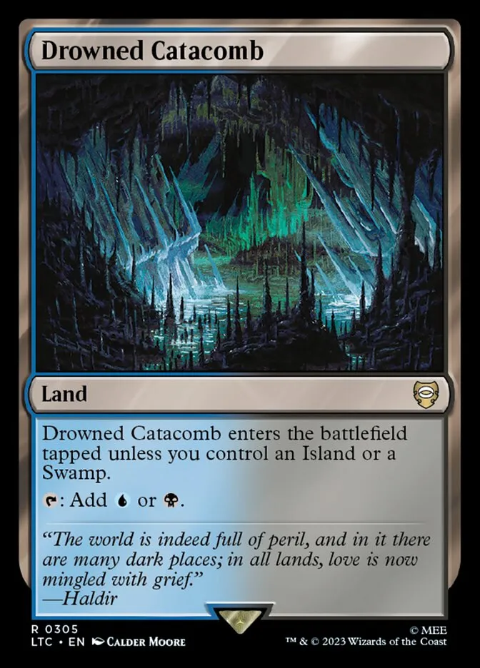 2023 Tales of Middle-earth Commander Drowned Catacomb #305 rare card image