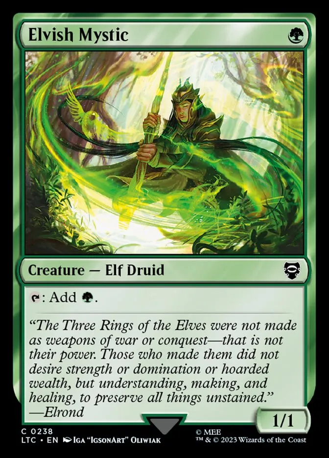 2023 Tales of Middle-earth Commander Elvish Mystic common #238 common card image