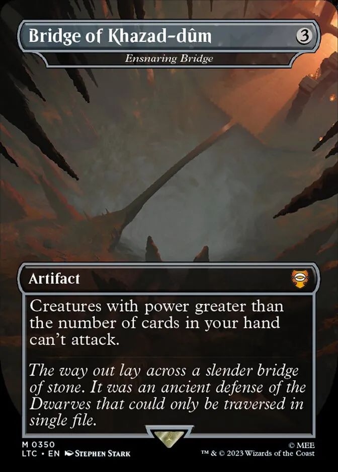 2023 Tales of Middle-earth Commander Ensnaring Bridge #350 mythic card image