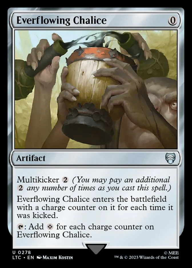 2023 Tales of Middle-earth Commander Everflowing Chalice #278 uncommon card image
