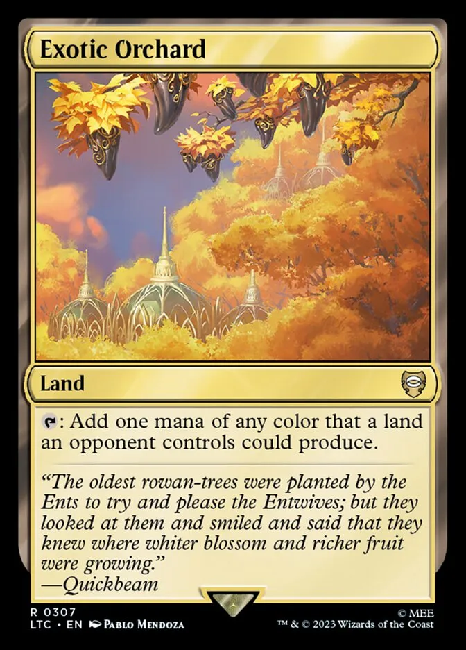 2023 Tales of Middle-earth Commander Exotic Orchard #307 rare card image