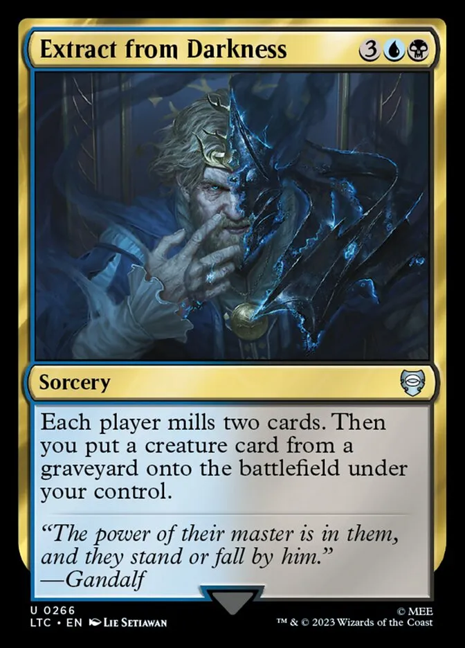 2023 Tales of Middle-earth Commander Extract from Darkness #266 uncommon card image