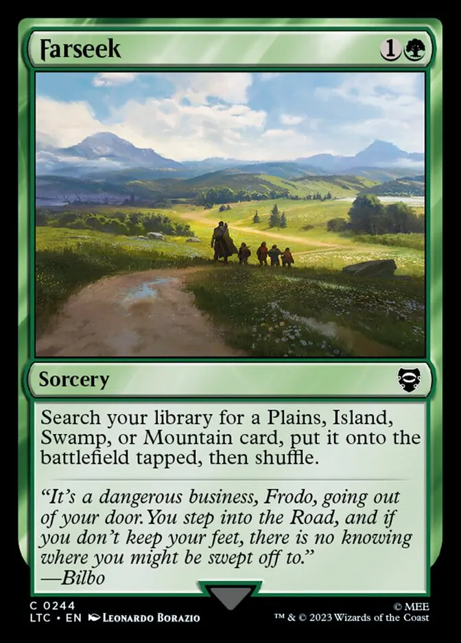 2023 Tales of Middle-earth Commander Farseek common #244 common card image