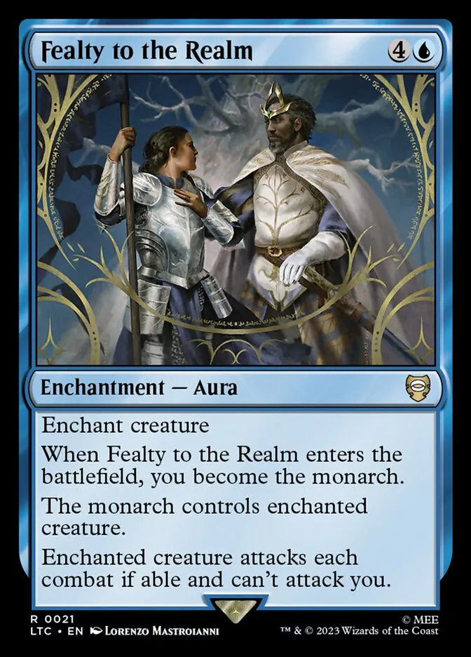 2023 Tales of Middle-earth Commander Fealty to the Realm #21 rare card image