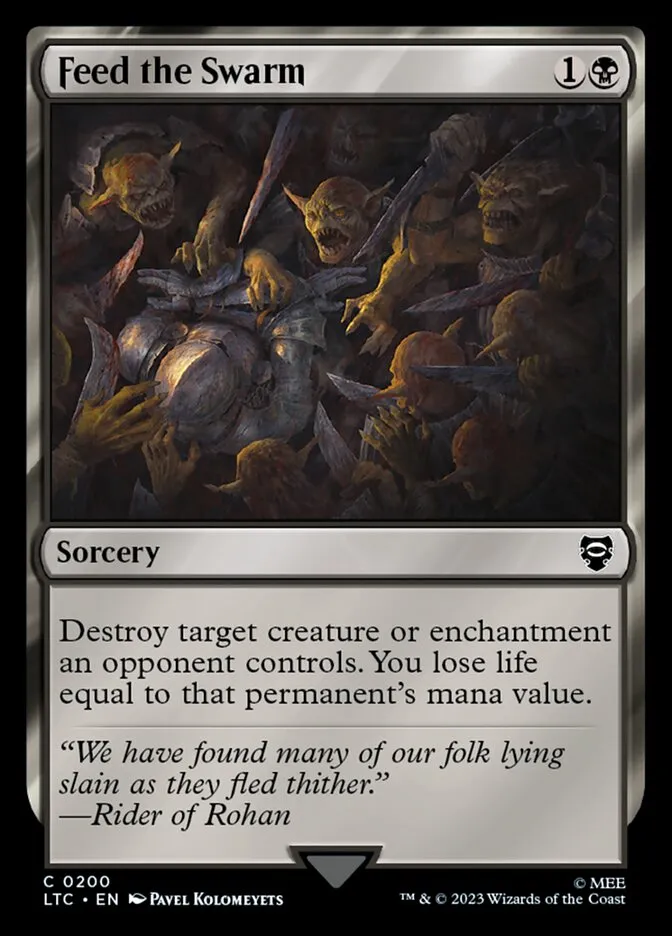 2023 Tales of Middle-earth Commander Feed the Swarm common #200 common card image