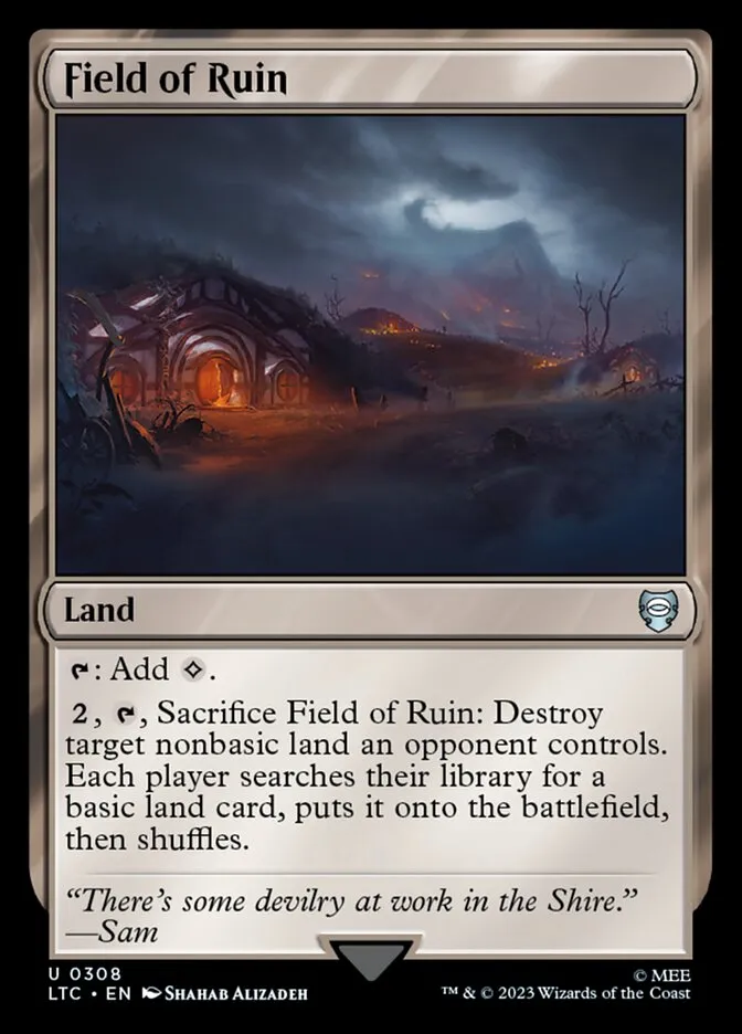 2023 Tales of Middle-earth Commander Field of Ruin #308 uncommon card image