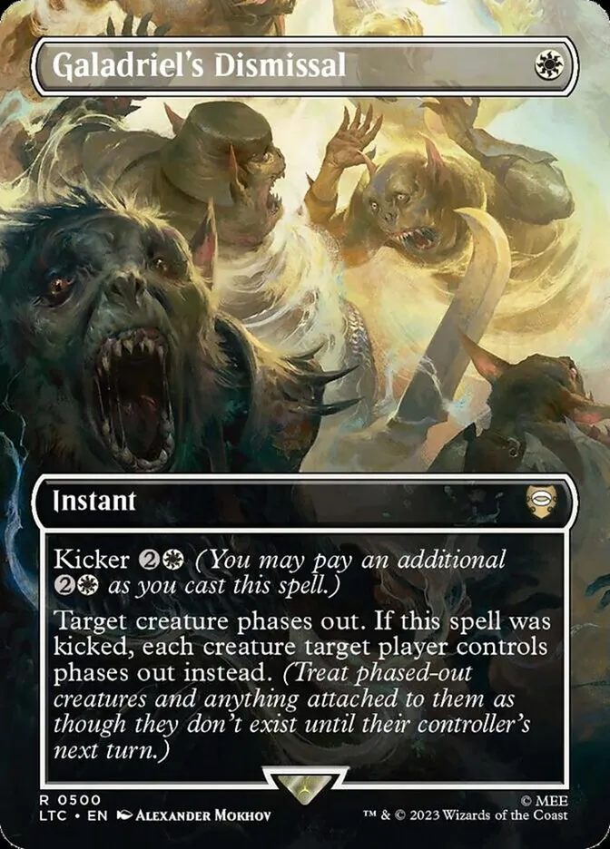 2023 Tales of Middle-earth Commander Galadriel's Dismissal #500 rare card image
