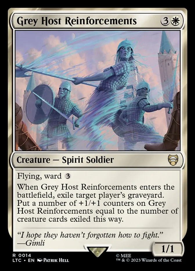 2023 Tales of Middle-earth Commander Grey Host Reinforcements #14 rare card image
