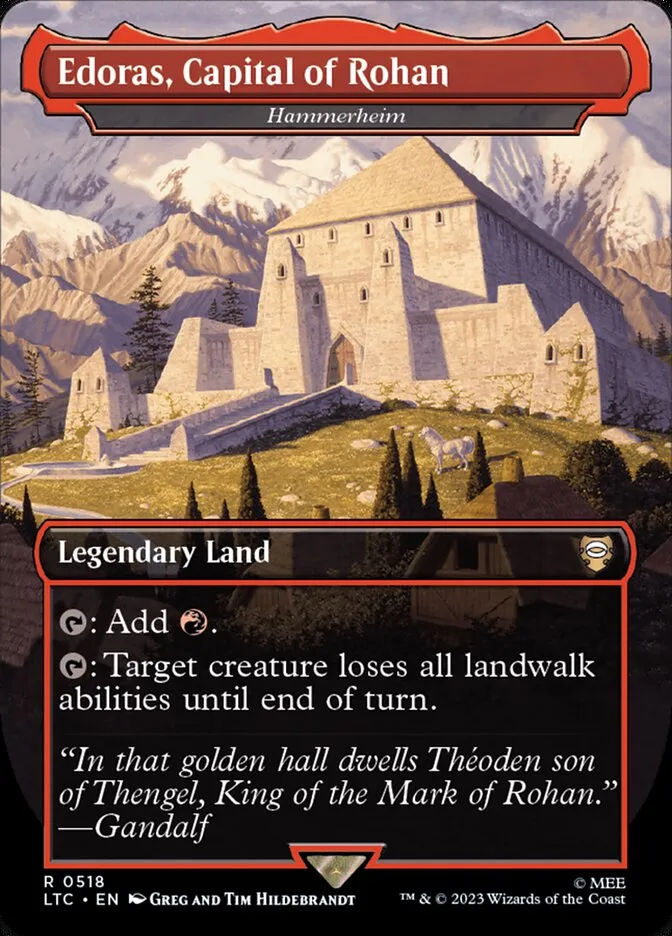 2023 Tales of Middle-earth Commander Hammerheim #518 rare card image