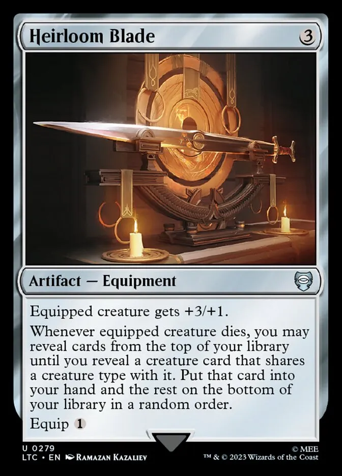 2023 Tales of Middle-earth Commander Heirloom Blade #279 uncommon card image