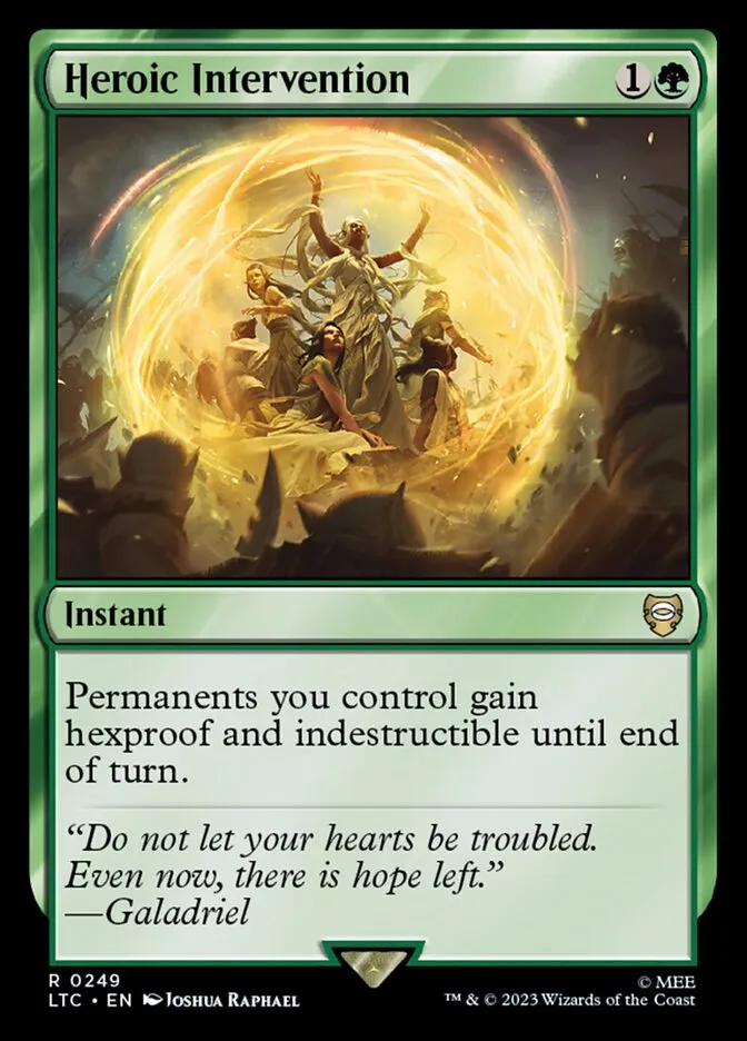 2023 Tales of Middle-earth Commander Heroic Intervention #249 rare card image