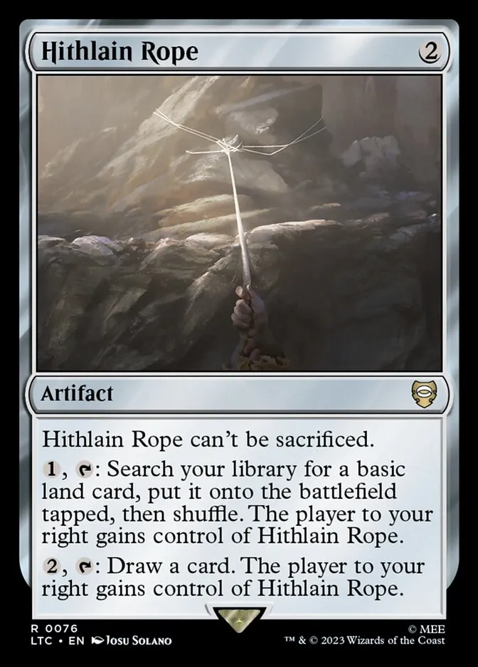 2023 Tales of Middle-earth Commander Hithlain Rope #76 rare card image