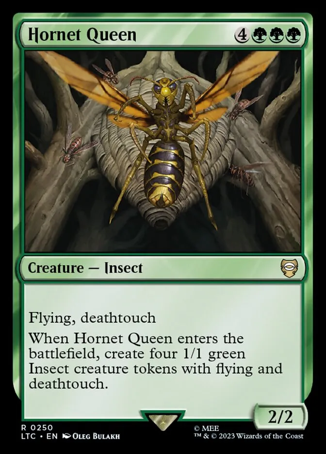 2023 Tales of Middle-earth Commander Hornet Queen #250 rare card image