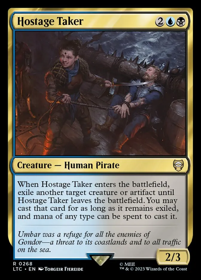 2023 Tales of Middle-earth Commander Hostage Taker #268 rare card image
