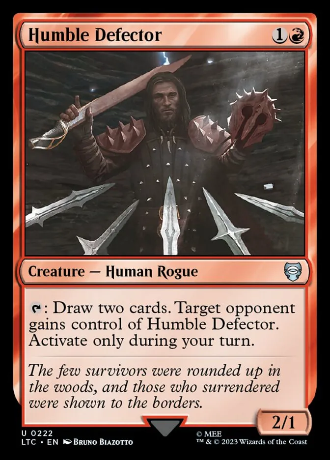 2023 Tales of Middle-earth Commander Humble Defector #222 uncommon card image