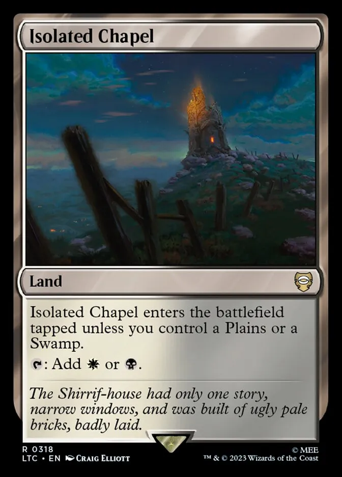 2023 Tales of Middle-earth Commander Isolated Chapel #318 rare card image
