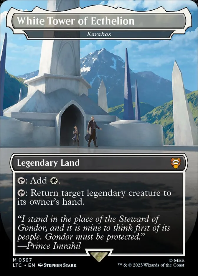 2023 Tales of Middle-earth Commander Karakas #367 mythic card image