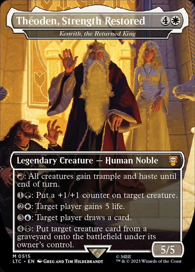 2023 Tales of Middle-earth Commander Kenrith, the Returned King #515 mythic card image