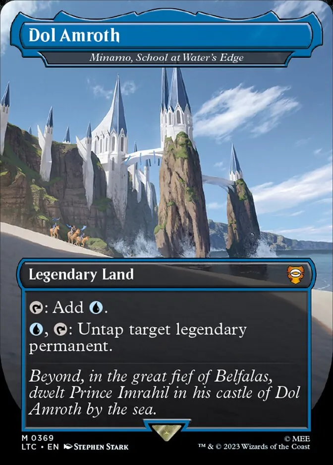 2023 Tales of Middle-earth Commander Minamo, School at Water's Edge #369 mythic card image