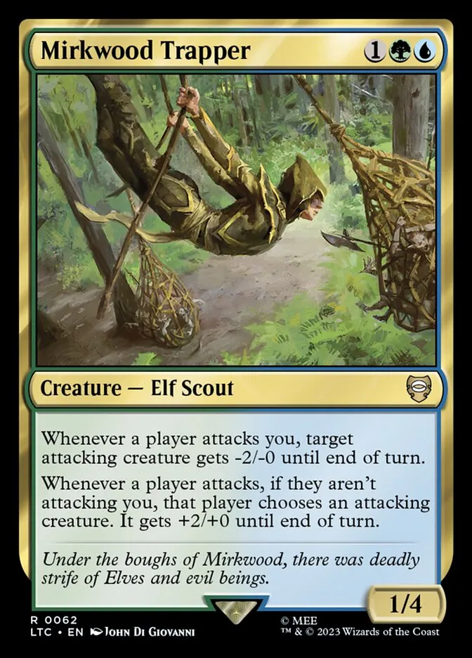 2023 Tales of Middle-earth Commander Mirkwood Trapper #62 rare card image
