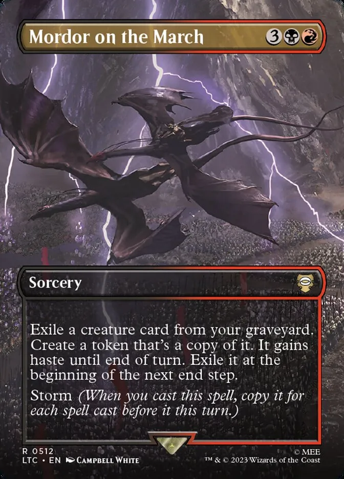 2023 Tales of Middle-earth Commander Mordor on the March #512 rare card image