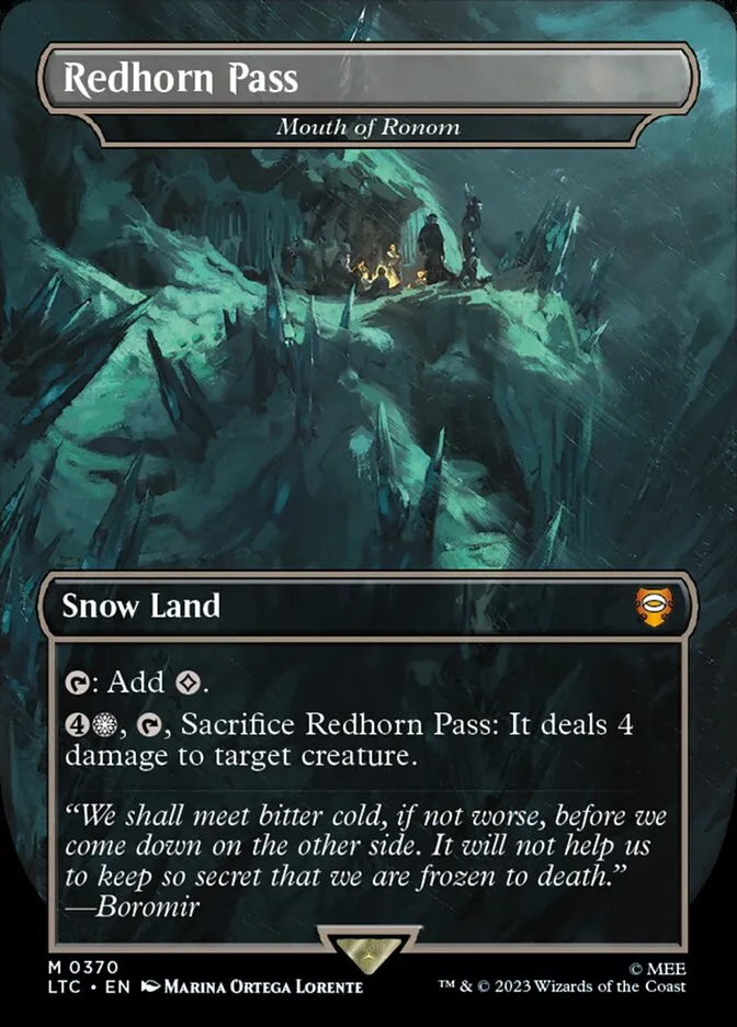2023 Tales of Middle-earth Commander Mouth of Ronom #370 mythic card image