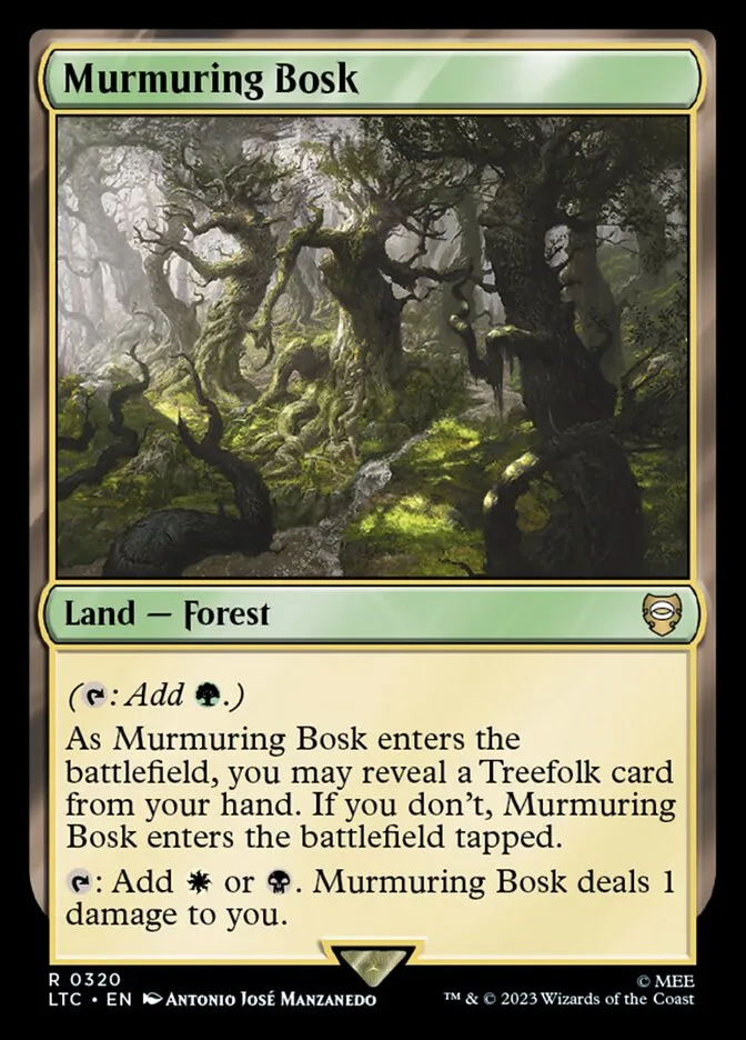 2023 Tales of Middle-earth Commander Murmuring Bosk #320 rare card image
