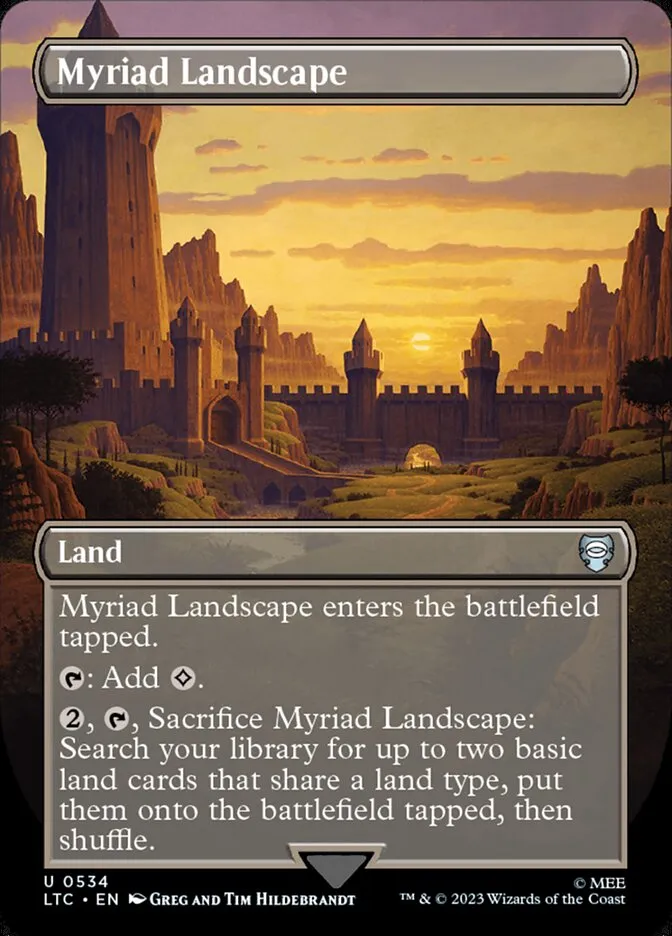 2023 Tales of Middle-earth Commander Myriad Landscape #534 uncommon card image