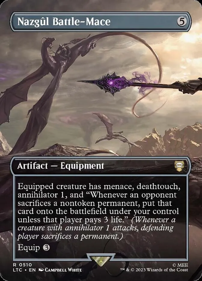 2023 Tales of Middle-earth Commander Nazgûl Battle-Mace #510 rare card image
