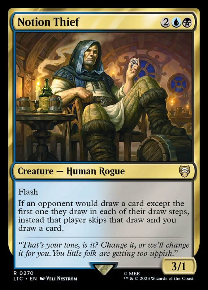 2023 Tales of Middle-earth Commander Notion Thief #270 rare card image