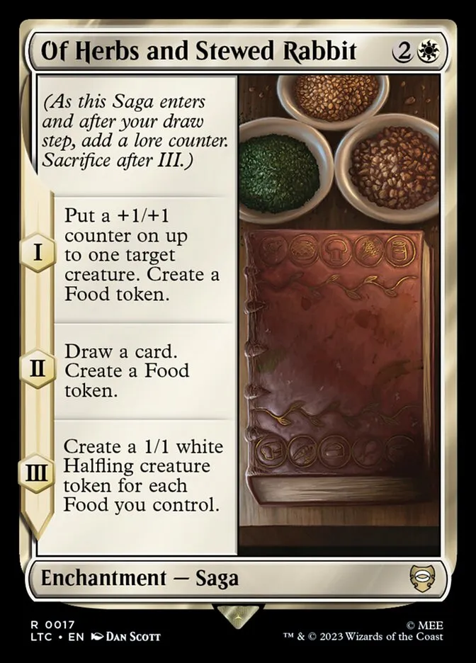 2023 Tales of Middle-earth Commander Of Herbs and Stewed Rabbit #17 rare card image