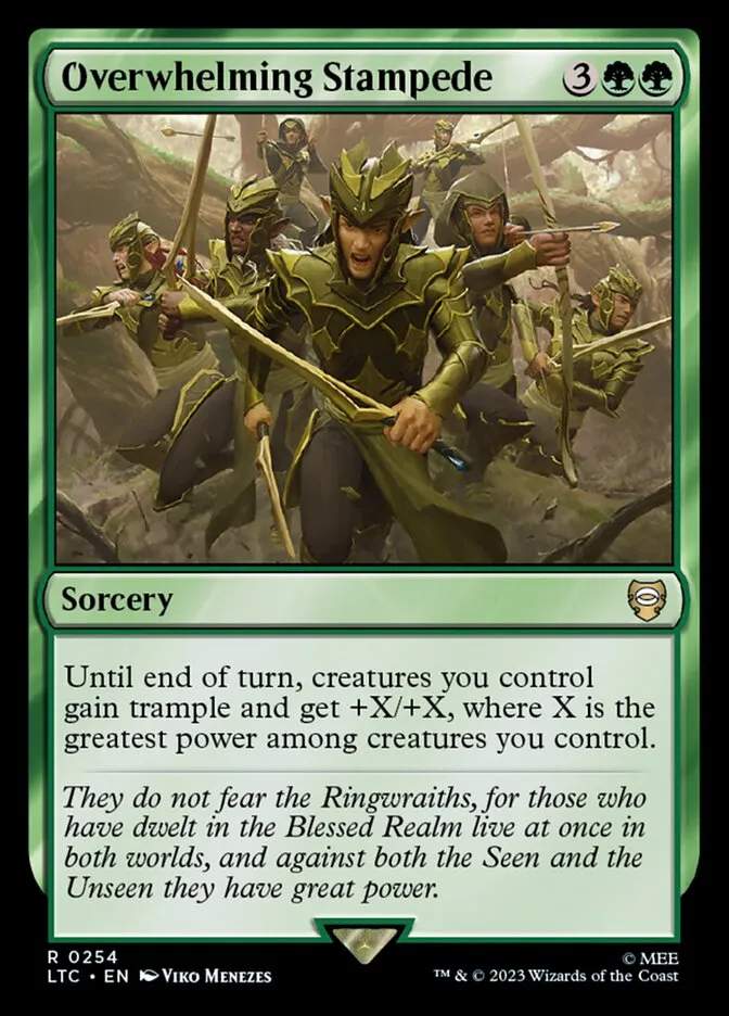 2023 Tales of Middle-earth Commander Overwhelming Stampede #254 rare card image