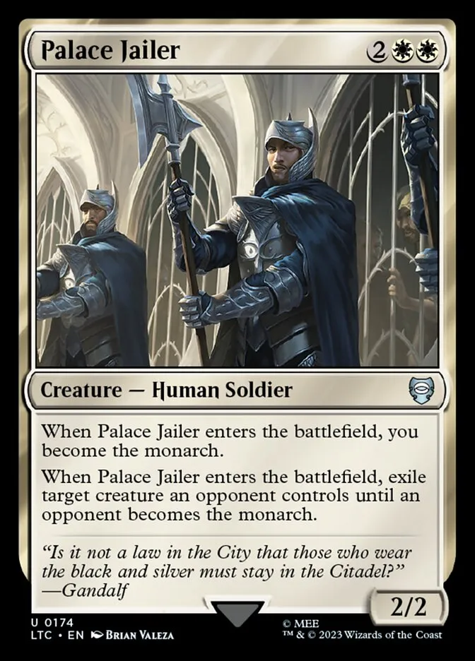 2023 Tales of Middle-earth Commander Palace Jailer #174 uncommon card image