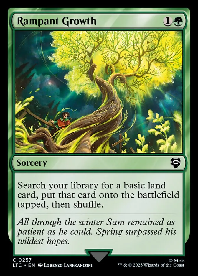 2023 Tales of Middle-earth Commander Rampant Growth common #257 common card image