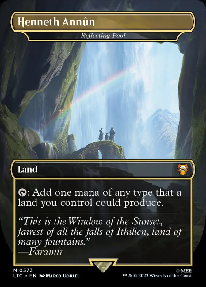 2023 Tales of Middle-earth Commander Reflecting Pool #373 mythic card image