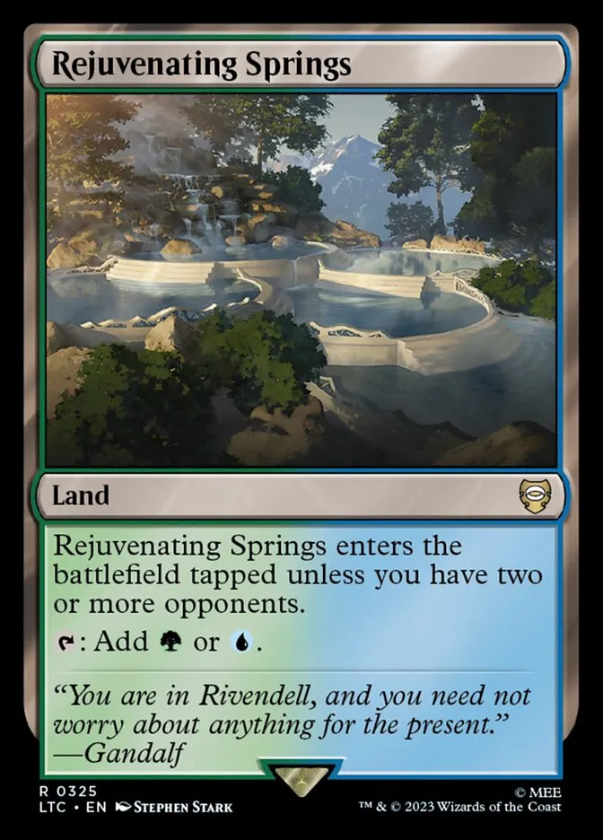 2023 Tales of Middle-earth Commander Rejuvenating Springs #325 rare card image