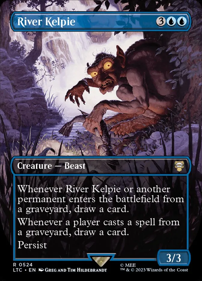 2023 Tales of Middle-earth Commander River Kelpie #524 rare card image