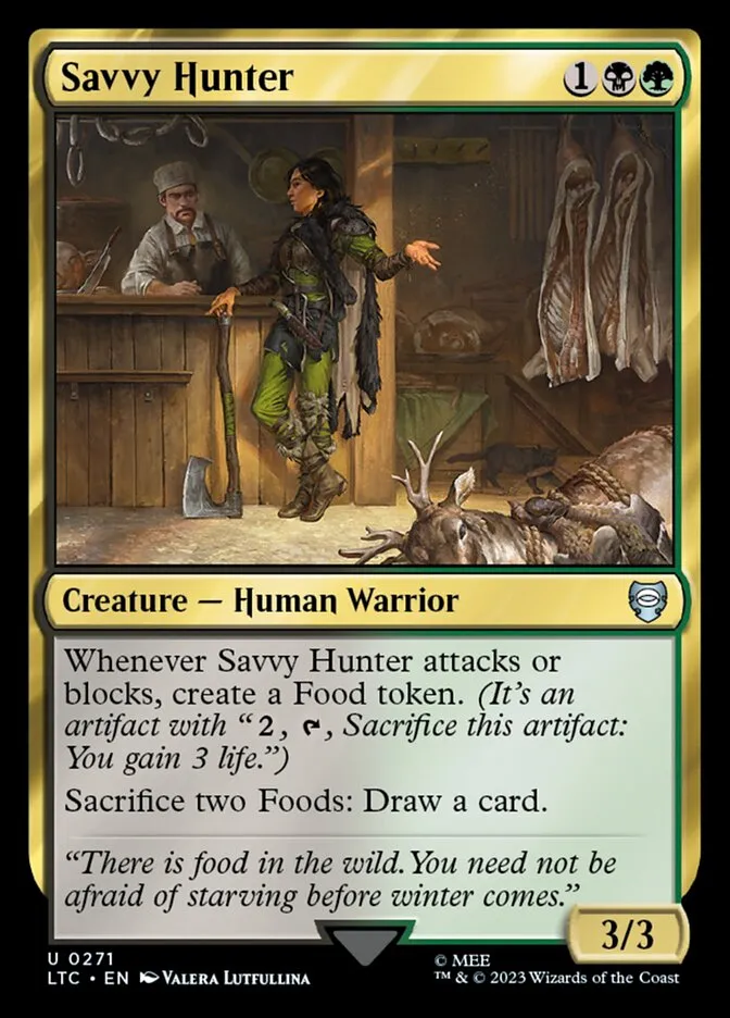 2023 Tales of Middle-earth Commander Savvy Hunter #271 uncommon card image