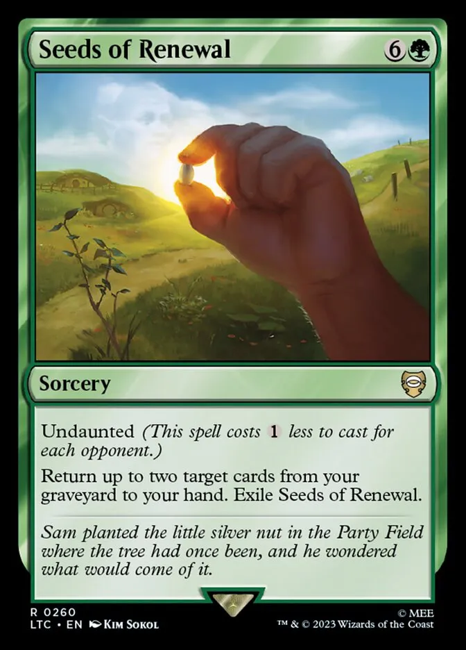 2023 Tales of Middle-earth Commander Seeds of Renewal #260 rare card image
