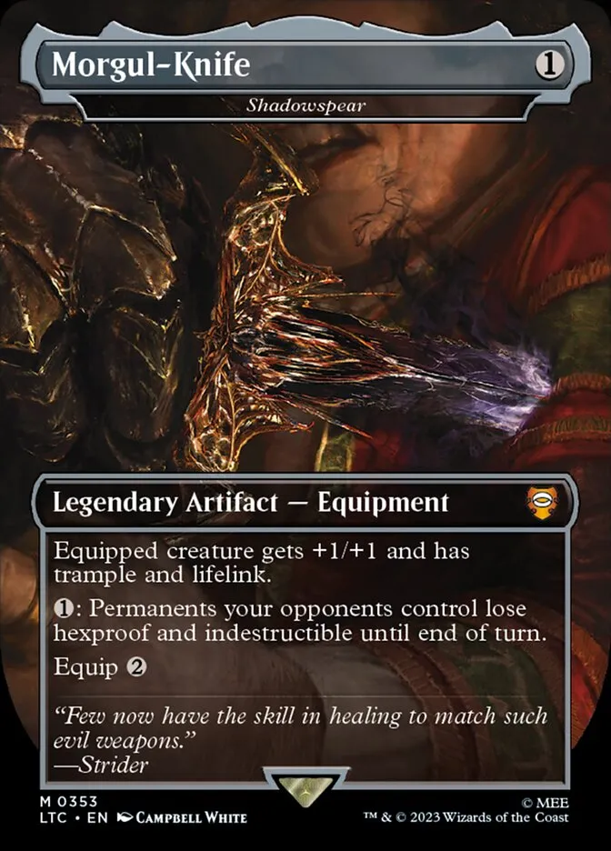 2023 Tales of Middle-earth Commander Shadowspear #353 mythic card image