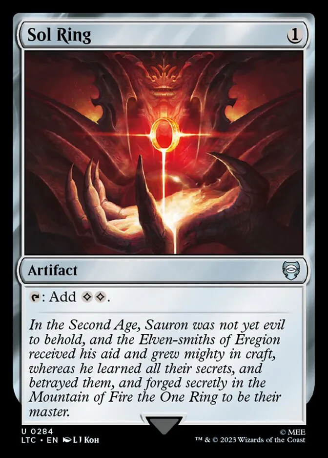2023 Tales of Middle-earth Commander Sol Ring #284 uncommon card image