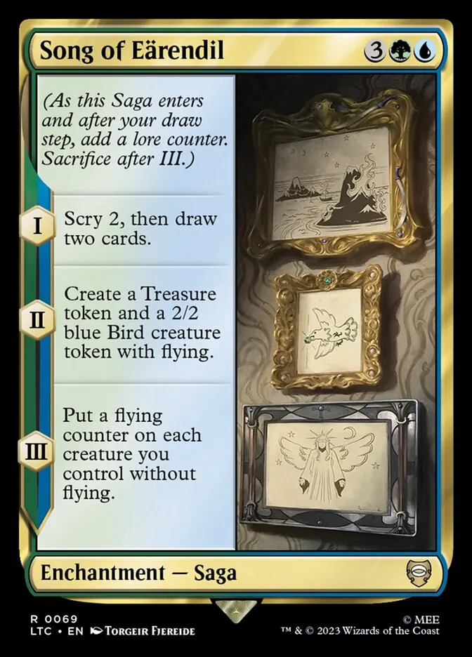 2023 Tales of Middle-earth Commander Song of Eärendil #69 rare card image