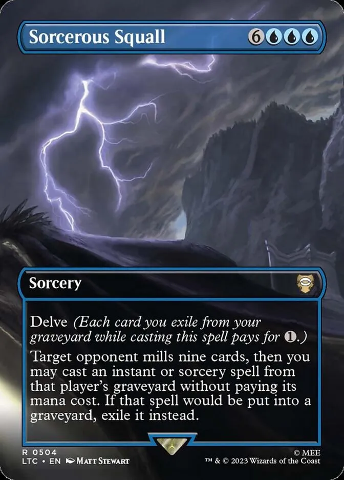 2023 Tales of Middle-earth Commander Sorcerous Squall #504 rare card image