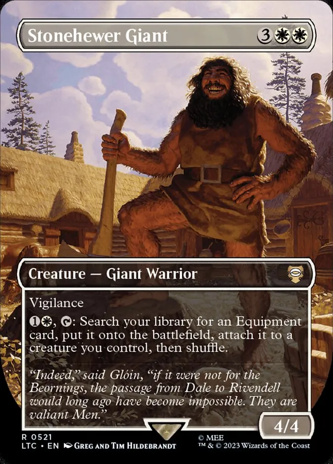2023 Tales of Middle-earth Commander Stonehewer Giant #521 rare card image