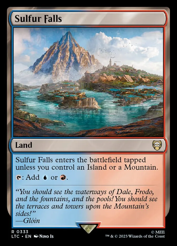 2023 Tales of Middle-earth Commander Sulfur Falls #333 rare card image