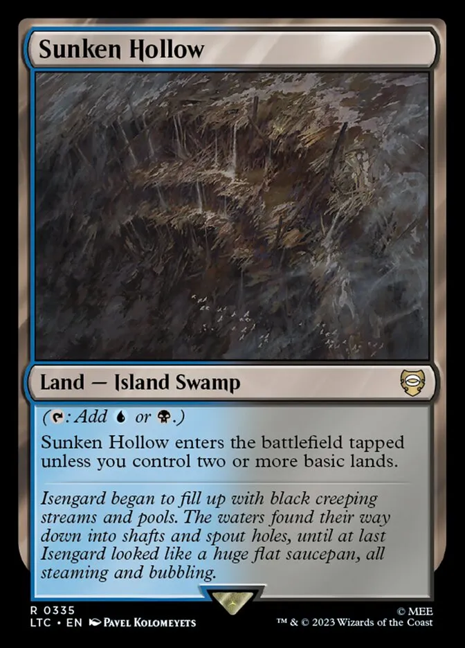 2023 Tales of Middle-earth Commander Sunken Hollow #335 rare card image