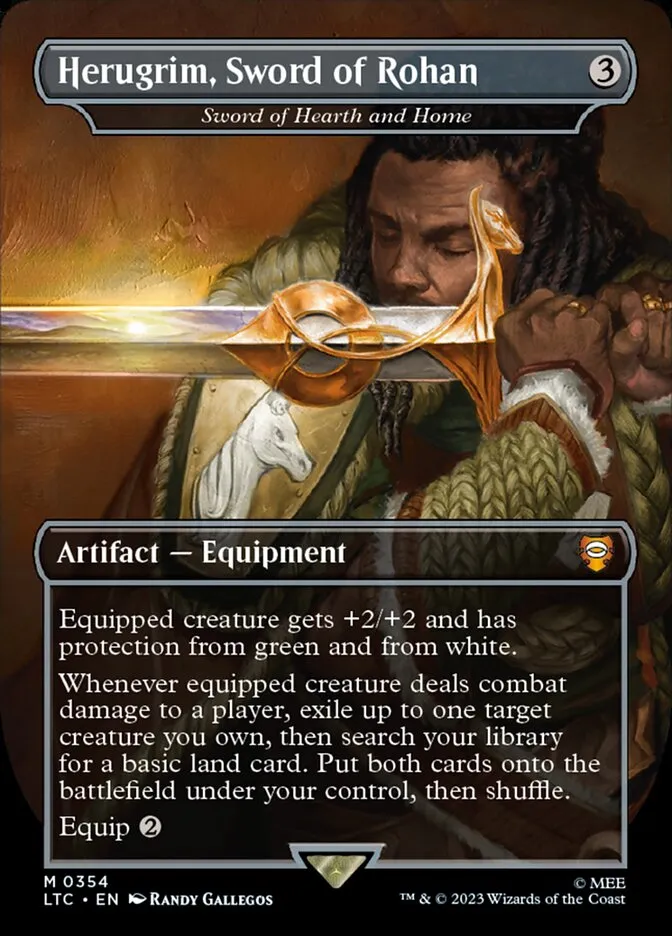 2023 Tales of Middle-earth Commander Sword of Hearth and Home #354 mythic card image